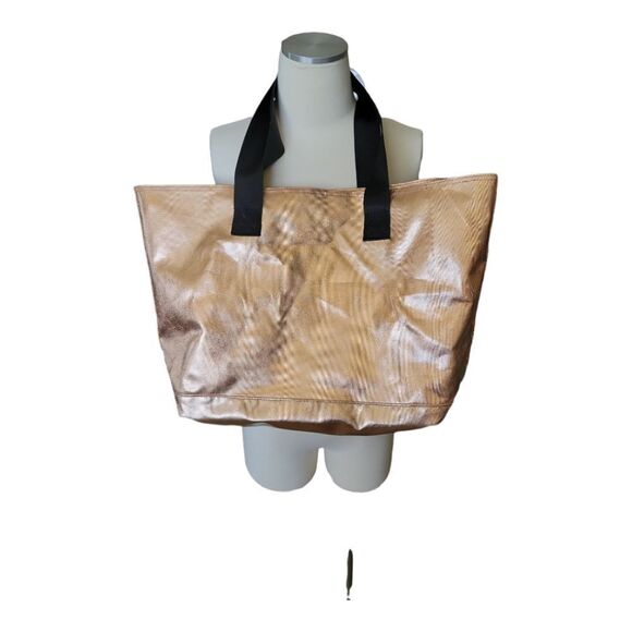 PINK Victoria's Secret Rose Gold & Black Tote Bag - Picture 2 of 4